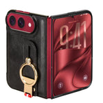 Wristband Leather Back Phone Case, For iPhone Duo
