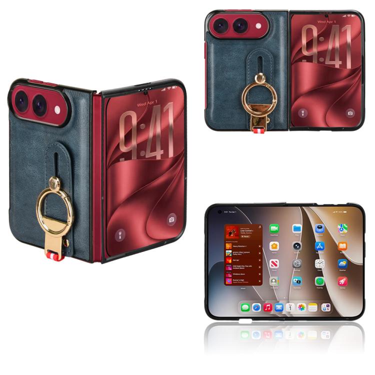 Wristband Leather Back Phone Case, For iPhone Duo