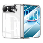 Integrated Shell And Flim Electroplating Transparent Shockproof Magnetic Phone Case, For iPhone Duo