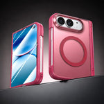 Integrated Shell and Flim Translucent Spring Hinge Magnetic Phone Case, For iPhone Duo
