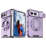 Sliding Camshield Ring Holder Phone Case, For iPhone Duo