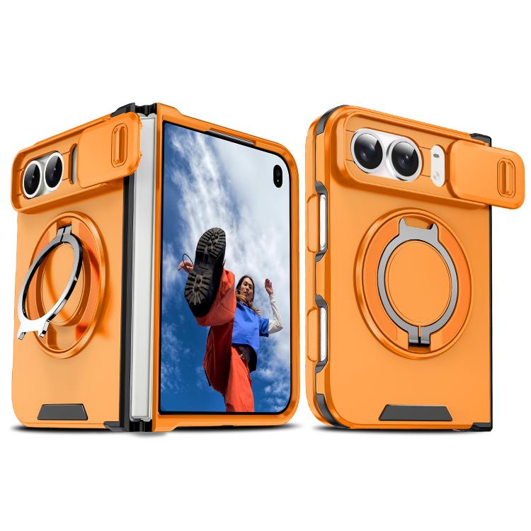 Sliding Camshield Ring Holder Phone Case, For iPhone Duo