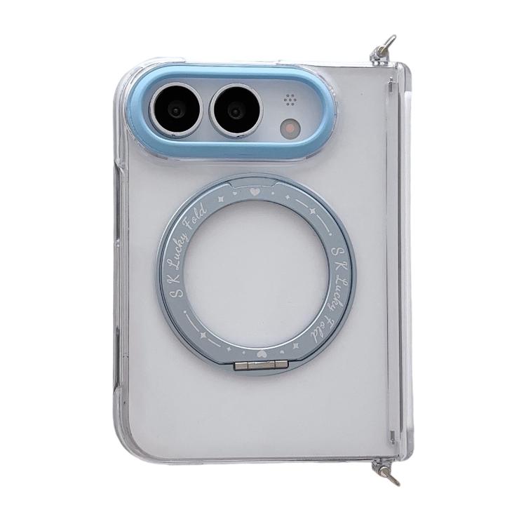 Side Buckle Hinge Rotating Holder Magnetic Phone Case, For iPhone Duo