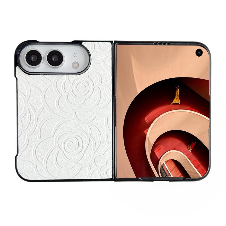 Impression Camellia Pattern Protective Phone Case, For iPhone Duo