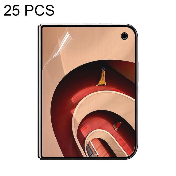 25 PCS/Pack Full Screen Protector Explosion-proof Hydrogel Film, For iPhone Duo Outer Screen, For iPhone Duo Inner Screen, For iPhone Duo Inner+Outer+Back, For iPhone Duo Back Film
