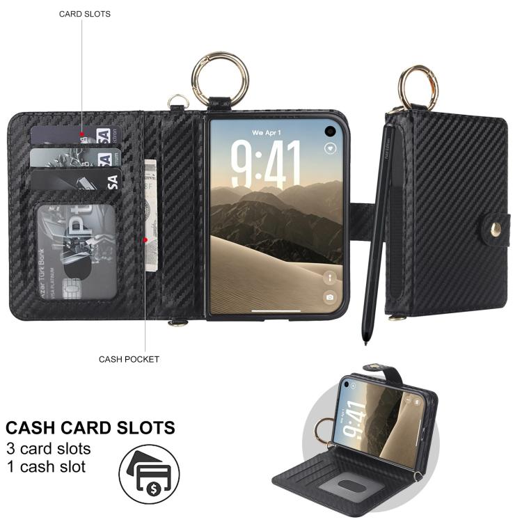 Solid Color Wristband Ring RFID Leather Phone Case with Lanyard, For iPhone Duo