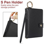 Solid Color Wristband Ring RFID Leather Phone Case with Lanyard, For iPhone Duo