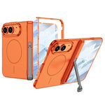 GKK Integrated Magnetic Hinge Side Foldable Holder Full Coverage Phone Case, For iPhone Duo