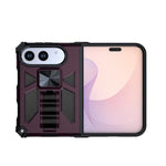 Shockproof TPU + PC Phone Case with Holder, For iPhone Duo