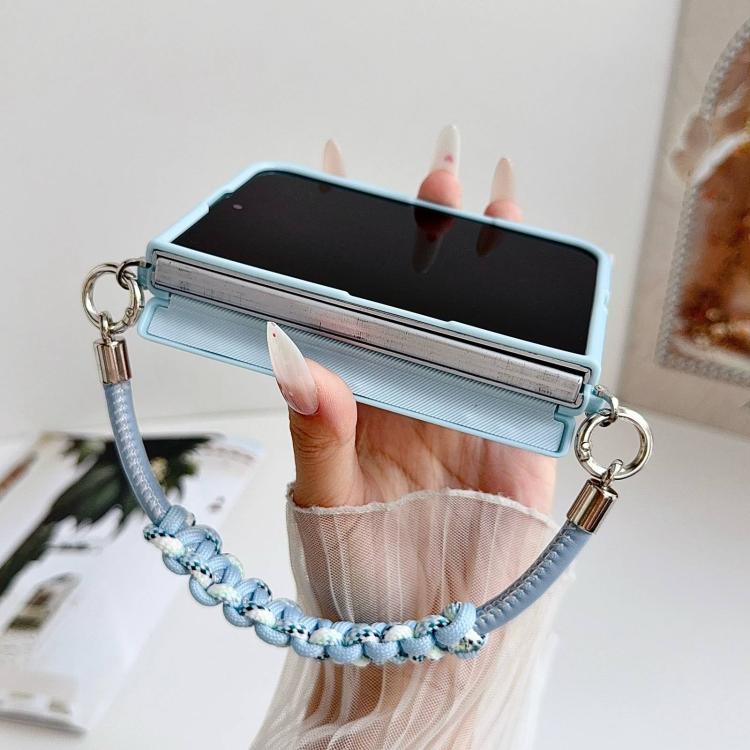Side Clamp Dual Magnetic Axis Solid Color Leather Texture Phone Case, For iPhone Duo