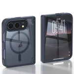 Spring Hinge Magnetic Integrated Film Phone Case, For iPhone Duo