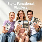 Folding Magnetic PU Phone Case, For iPhone Duo