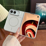 Solid Color Shockproof Magnetic PC Phone Case, For iPhone Duo