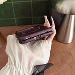Solid Color Shockproof Magnetic PC Phone Case, For iPhone Duo