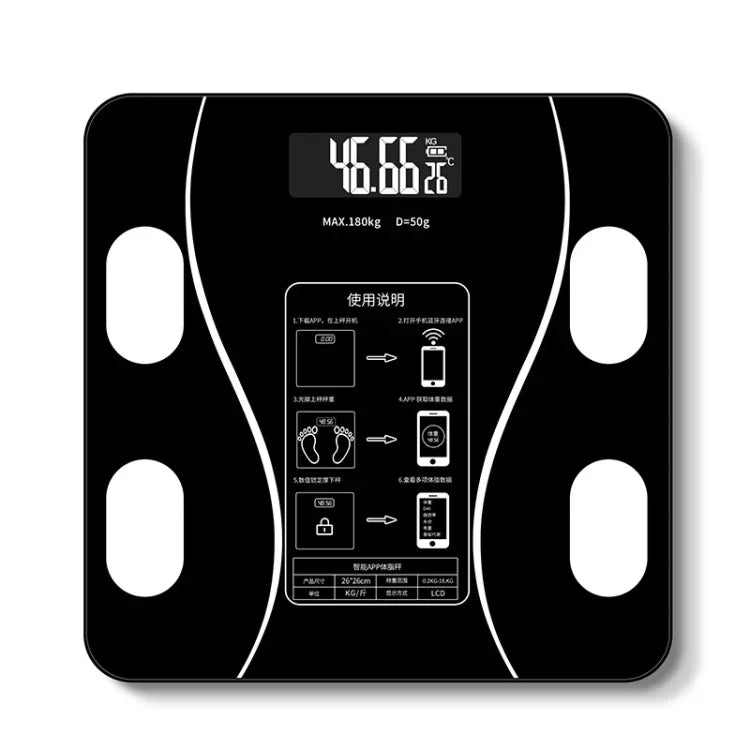 家庭用スマート体脂肪電子体重計 USB充電式 USB充電式