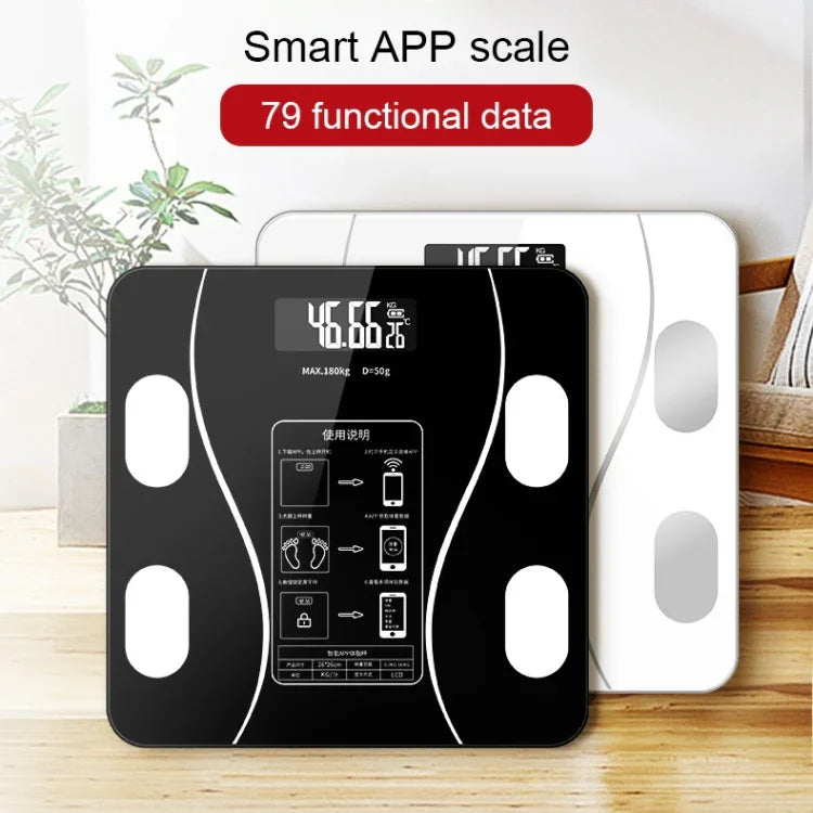 家庭用スマート体脂肪電子体重計 USB充電式 USB充電式
