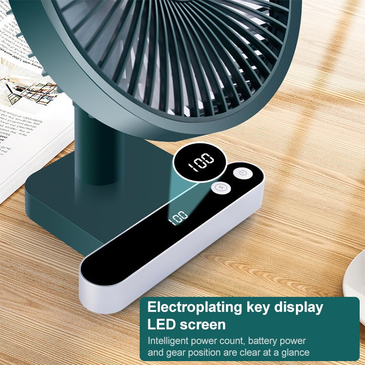 F702 自動首振りデスクトップ電気ファン LED表示付き