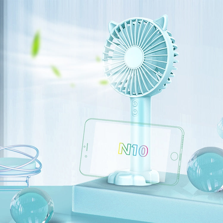 N10 多機能ハンドヘルドデスクトップホルダー 電動ファン、3段階速度調節付き