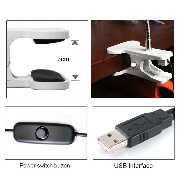 USB DC 5V アームクリップUV消毒ランプ、アームクリップUV消毒ランプ