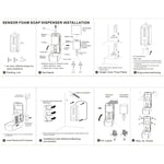 N2001 1000ml 壁掛け式ドリップ誘導式手指消毒液石鹸ディスペンサー 安全ロック付き、石鹸ディスペンサー