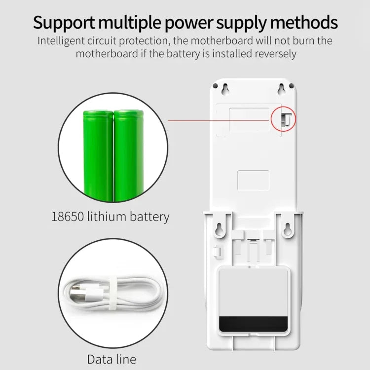 Rehabor A ハンズフリー非接触体感光距離センサー温度計＋450ml自動非接触液体石鹸噴霧ディスペンサー ベースマウント付き、Rehabor A