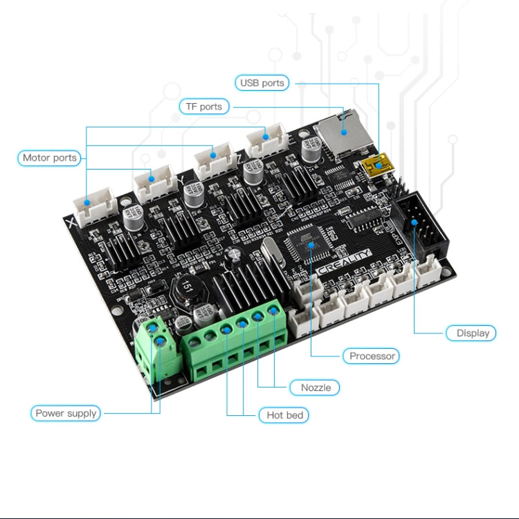 Creality Ender-3 / 3Pro 静音マザーボード 3Dプリンターパーツアクセサリー