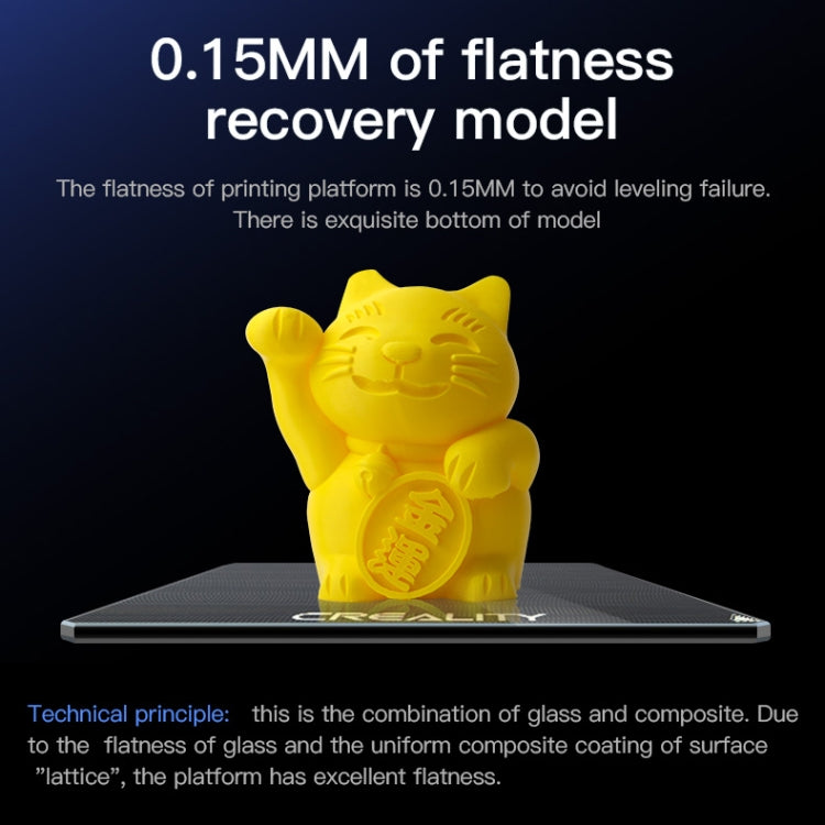 Creality カーバイドガラスプレートプラットフォーム加熱ベッドビルドサーフェス Ender-3 3Dプリンターパーツ