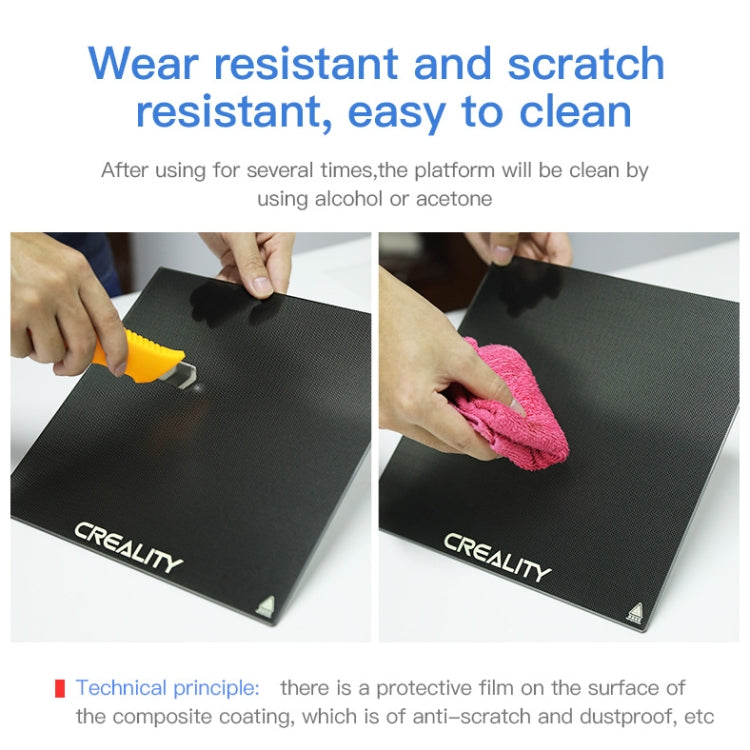 Creality カーバイドガラスプレートプラットフォーム加熱ベッドビルドサーフェス Ender-3 3Dプリンターパーツ