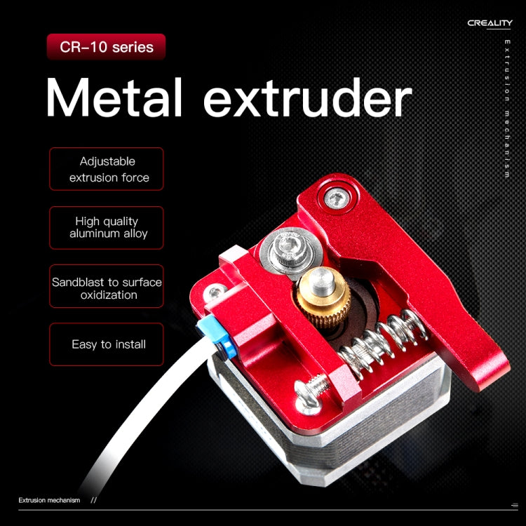 Creality オールメタルレッドブロックボーデンエクストルーダーキット Ender-3 / Ender-3 Pro / Ender-3 V2 / CR-10 Pro V2 3Dプリンター用