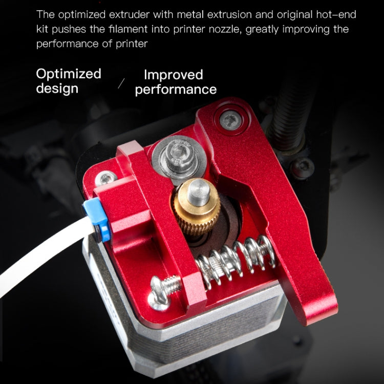 Creality オールメタルレッドブロックボーデンエクストルーダーキット Ender-3 / Ender-3 Pro / Ender-3 V2 / CR-10 Pro V2 3Dプリンター用