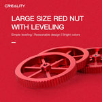 Creality メタルレッド手締めレベリングナット Ender-3 / Ender-3 Pro / Ender-3 V2 / CR-10 Pro V2 3Dプリンター用