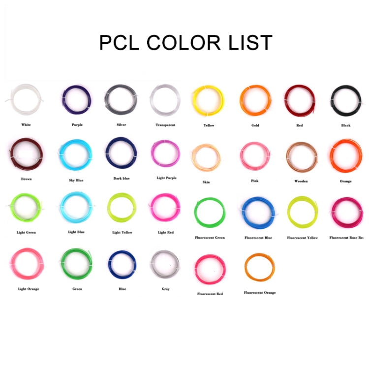 5m 1.75mm 低温PCLケーブル 3Dプリントペン消耗品、5m PCL