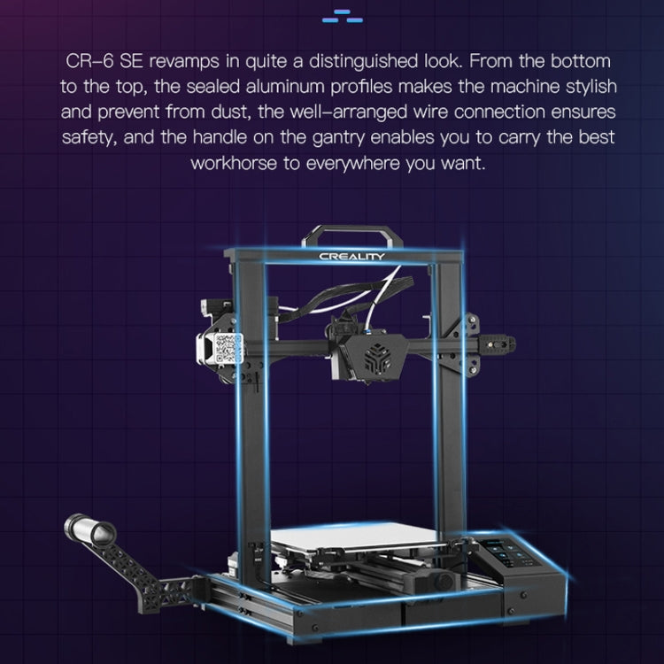 CREALITY CR-6 SE 350W インテリジェントレベリング不要 DIY 3Dプリンター 印刷サイズ: 23.5 x 23.5 x 25cm EUプラグ, CR-6 SE