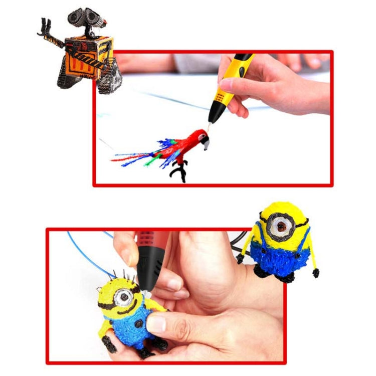 Gen 6th ABS / PLA Filament Kids DIY Drawing 3D Printing Pen with LCD Display(Blue+Black), EPR5210L, EPR5210R, EPR5210W, EPR5210Y