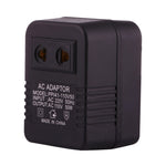 220Vから110V 50W AC電源ソケットアダプター、EU/USプラグからUSプラグへ、220Vから110V 50W
