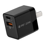 MOMAX UM36 PD 20W USB-C / Type-C + USB 急速充電パワーアダプター、CNプラグ、UM36