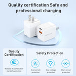 MOMAX UM36 PD 20W USB-C / Type-C + USB 急速充電パワーアダプター、CNプラグ、UM36