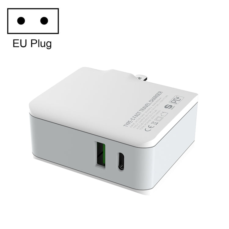 LDNIO A4403C 30W PD + Auto-id 折りたたみ式急速トラベル充電器 1m USB-C / Type-C ケーブル付き、AUプラグ、Type-C ケーブル付き、30W Type-C ケーブル付き