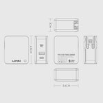 LDNIO A4403C 30W PD + Auto-id 折りたたみ式急速トラベル充電器 1m USB-C / Type-C ケーブル付き、AUプラグ、Type-C ケーブル付き、30W Type-C ケーブル付き