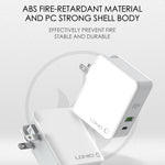 LDNIO A4403C 30W PD + Auto-id 折りたたみ式急速トラベル充電器 1m USB-C / Type-C ケーブル付き、AUプラグ、Type-C ケーブル付き、30W Type-C ケーブル付き