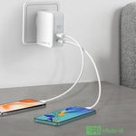 LDNIO A4403C 30W PD + Auto-id 折りたたみ式急速トラベル充電器 1m USB-C / Type-C ケーブル付き、AUプラグ、Type-C ケーブル付き、30W Type-C ケーブル付き