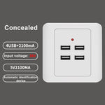 5V 3.1A 4ポートUSB壁充電器アダプタドックステーションソケット電源パネル 36V入力 4ポートUSB 2.0