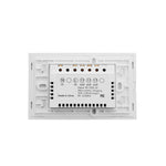 WS-US-02 EWeLink APP＆タッチコントロール 2A 2ギャング 強化ガラスパネル スマート壁スイッチ、AC 90V-250V、USプラグ、2ギャング