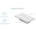 WS-US-02 EWeLink APP＆タッチコントロール 2A 2ギャング 強化ガラスパネル スマート壁スイッチ、AC 90V-250V、USプラグ、2ギャング