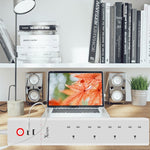 USBポート2個＋UKプラグジャック4個 WiFiリモートコントロールスマート電源ソケット Alexa＆Google Home対応、ケーブル長さ：1.8m、AC 90-265V、UKプラグ、USB4個＋UKプラグ3個(UKプラグ)