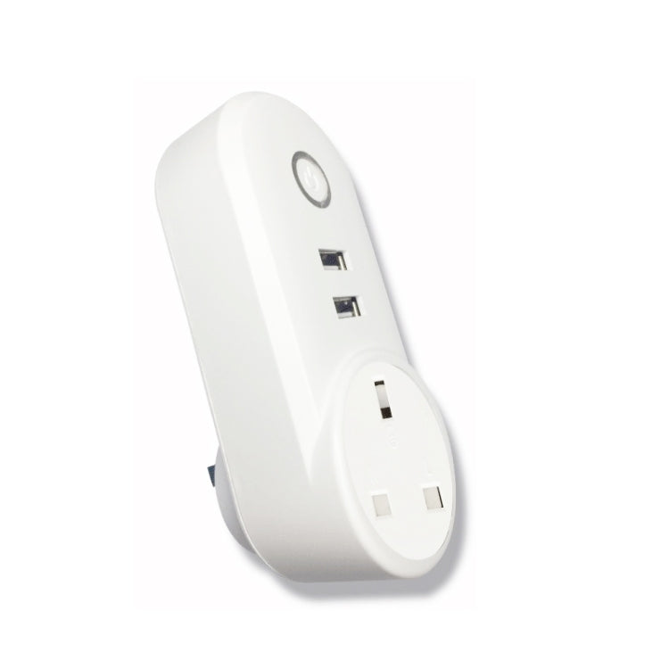 SA-002 USBポート2個＋EUソケット1個 WiFiスマート電源プラグソケット、AlexaとGoogle Home対応、AC 110V-230V、EUプラグ、UKプラグ、USプラグ