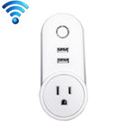 SA-002 USBポート2個＋EUソケット1個 WiFiスマート電源プラグソケット、AlexaとGoogle Home対応、AC 110V-230V、EUプラグ、UKプラグ、USプラグ