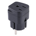 携帯用3穴 USからUKプラグソケット電源アダプター、USからEU、USからUK