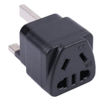 携帯用ユニバーサル5穴 WKからUKプラグソケット電源アダプター ヒューズ付き、WKからUK ヒューズ付き