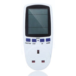 AC 230-250V 50Hz 最大13A LCD表示エネルギーメーター ワット ボルト 電圧 電力アナライザー 自動電力監視アナライザー 電源、UKプラグ、AC 230-250V UKプラグ